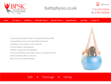 Tablet Screenshot of bathphysio.co.uk